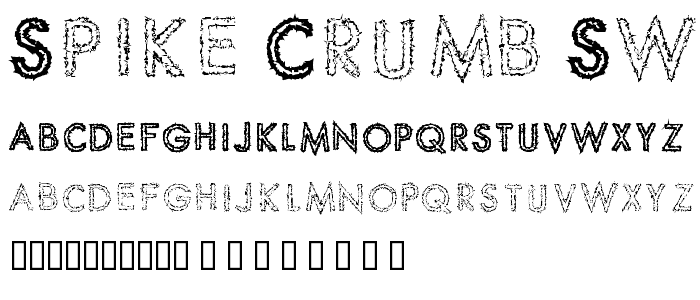 Spike Crumb Swizzle font